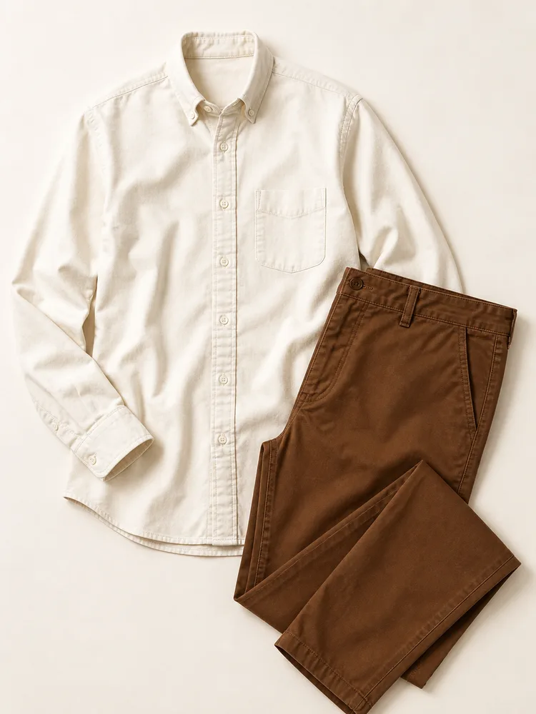 Standard issue: Oxford shirt, Second chinos